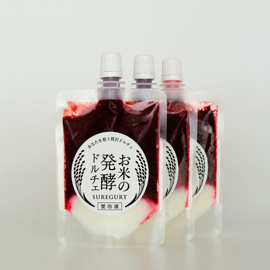<冷凍>お米の発酵ドルチェ3個セット (同梱不可商品・送料込み・お一人さま1個限り)